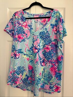 Lilly Pulitzer Short Sleeve Etta V-Neck